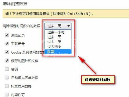 谷歌浏览器中清除浏览记录的详细操作教程截图