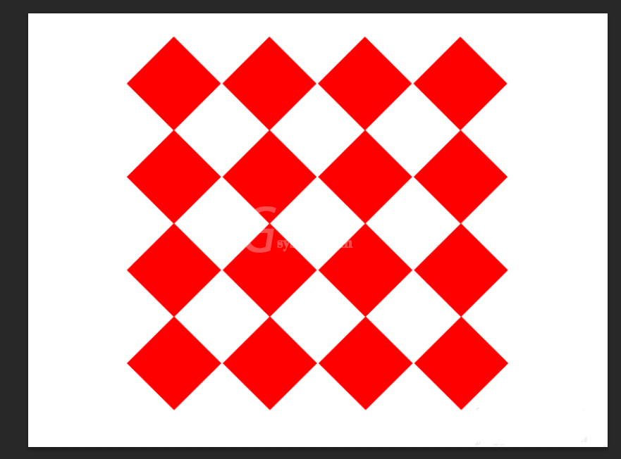Adobe Photoshop快速制作阵列菱形图形的操作教程截图