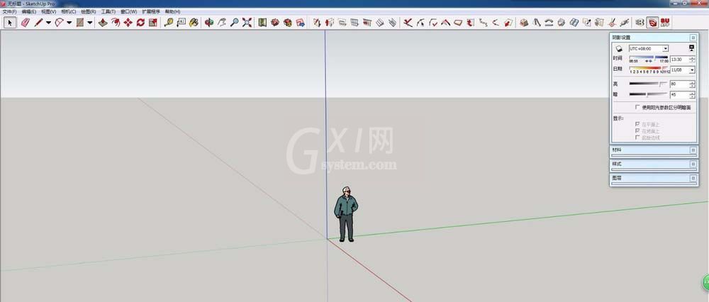 草图大师绘制一个自动开洞门窗的操作教程截图