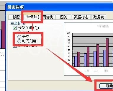 excel2007设置X轴为时间的操作教程截图