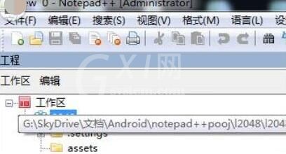 Notepad++创建工程的方法步骤截图