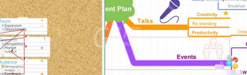 iMindMap分屏移动分支的详细教学截图