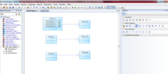 Power Designer建立UML类图的操作方法截图