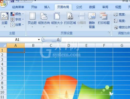 excel2007工作表添加背景的操作方法截图