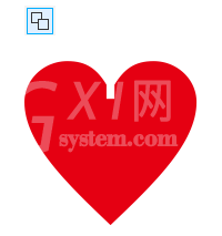 CorelDraw X4制作扑克牌红桃的操作步骤截图