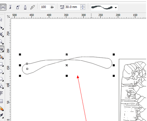 CorelDraw X4中使用艺术笔工具的操作步骤截图