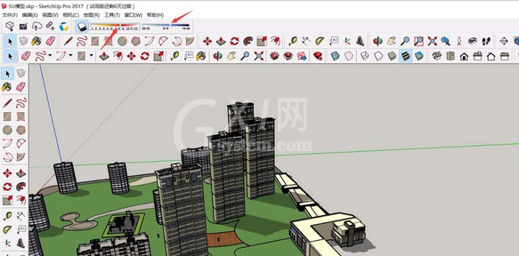 草图大师调整阴影的具体使用步骤截图