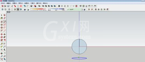 草图大师绘制三维球体模型的具体操作步骤截图