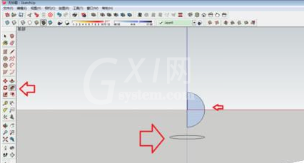 草图大师绘制三维球体模型的具体操作步骤截图