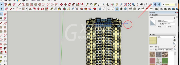 草图大师使用立体建筑图制作建筑剖面图的操作步骤截图