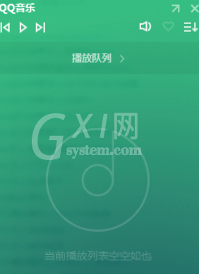 QQ音乐播放器切换为精简模式的操作步骤截图