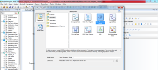 Power Designer中建立数据移动模型的操作步骤截图