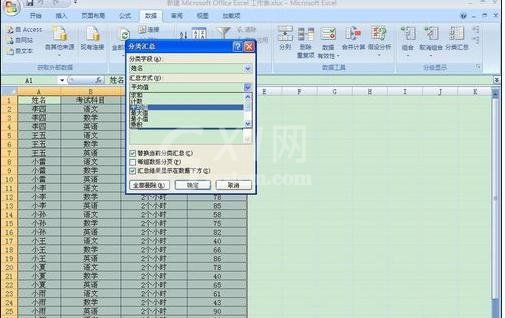 excel2007完成分类汇总的详细步骤截图