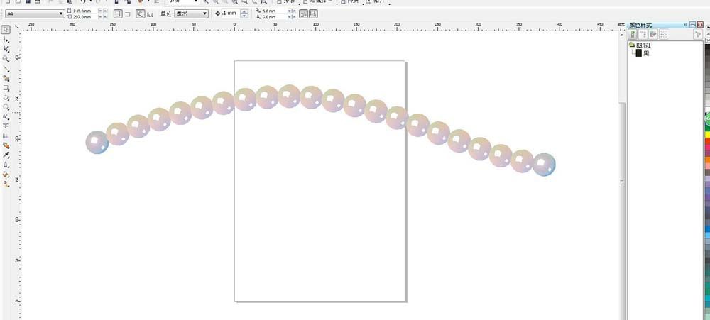 CorelDraw X4制作漂亮珍珠项链的操作教程截图