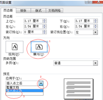 Word 2010设置任意页为横向页的操作教程截图