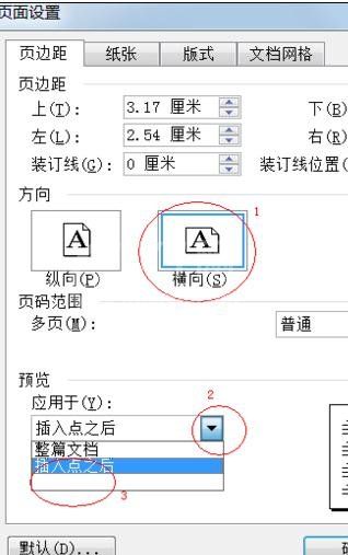 Microsoft Office 2003设置任意页为横向页面的操作教程截图