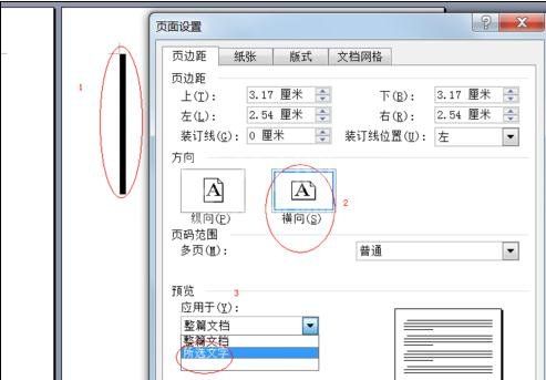 Microsoft Office 2003设置任意页为横向页面的操作教程截图