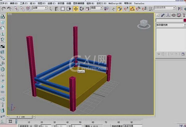 3dmax2009建模现代简约双架床的操作教程截图