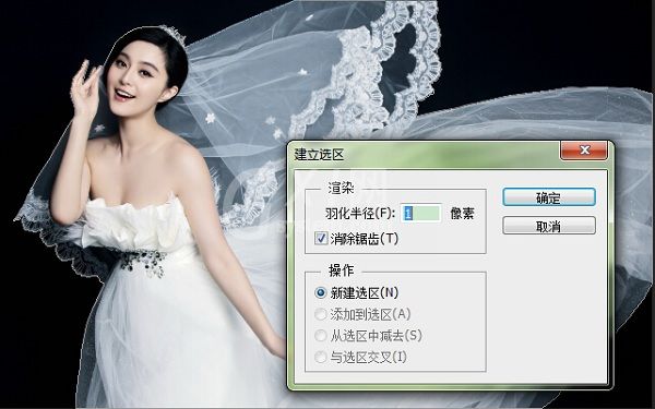 photoshop cs6扣取婚纱照的快捷方法介绍截图