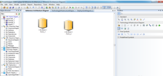 Power Designer做出SybaseIQ参考架构的详细过程截图
