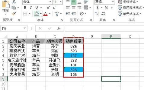 excel2013突显数字的操作教程截图