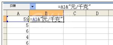 excel2007批量添加前缀或后缀的详细教程截图