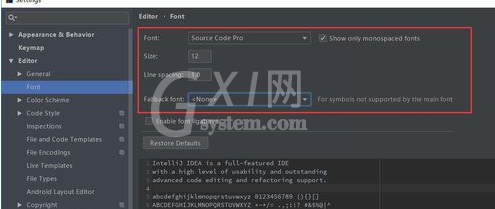 intellij idea设置字体大小的操作方法截图