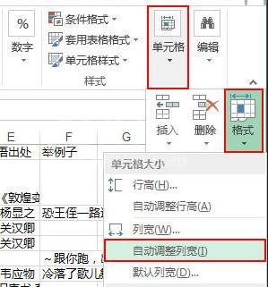 excel2013文本超出单元格宽度的处理方法截图