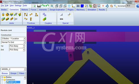 Abaqus中加转动副时控制它的方向的操作教程截图