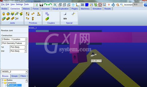 Abaqus中加转动副时控制它的方向的操作教程截图