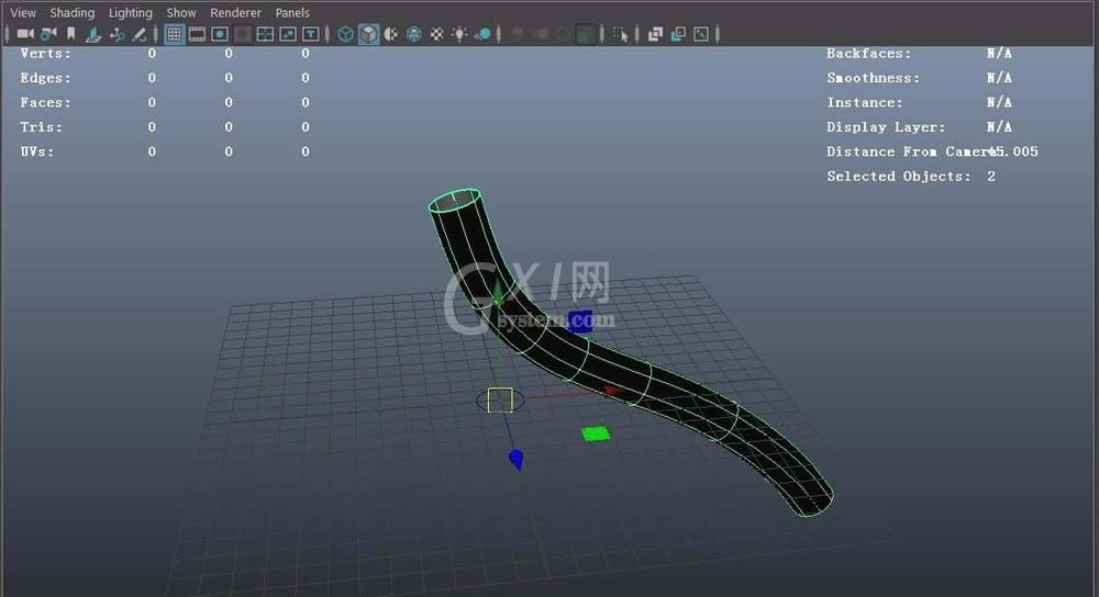 maya用extrude命令创建三维管道的相关操作教程截图