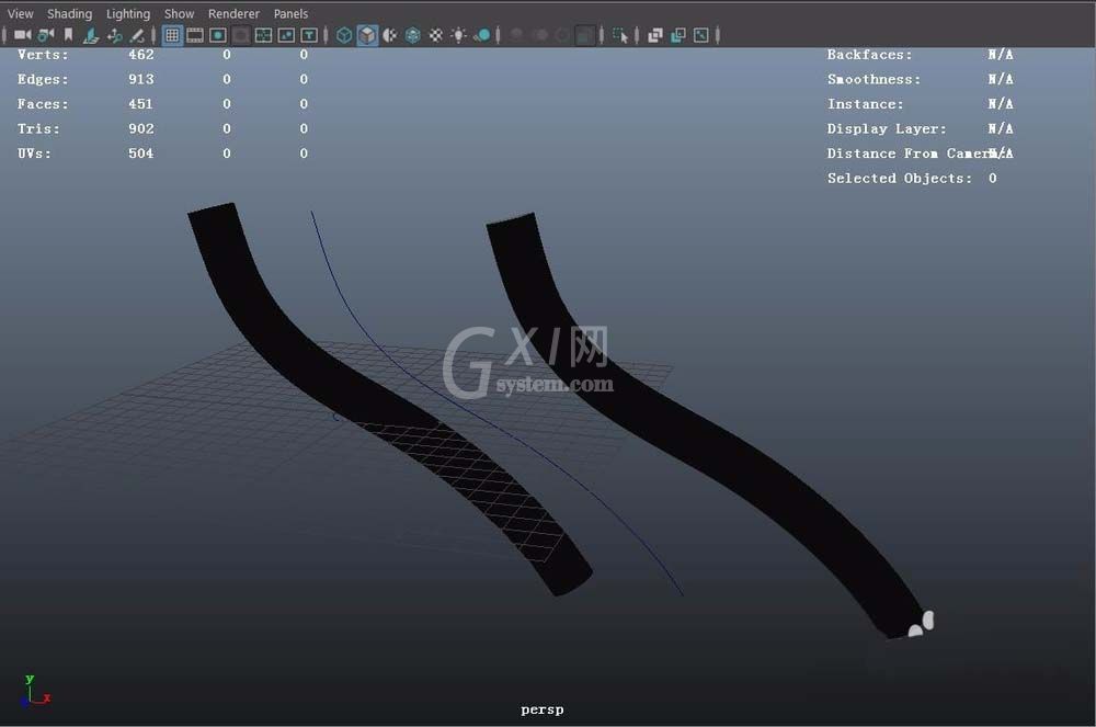 maya用extrude命令创建三维管道的相关操作教程截图