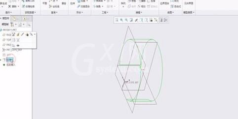 Creo将元件隐藏或显示的操作方法截图