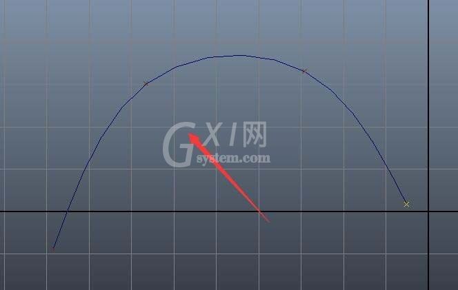 maya线条加点调整形状的操作教程截图