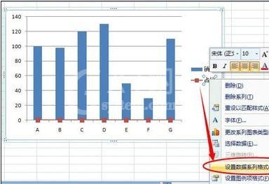 excel2007设置次坐标轴的操作步骤截图