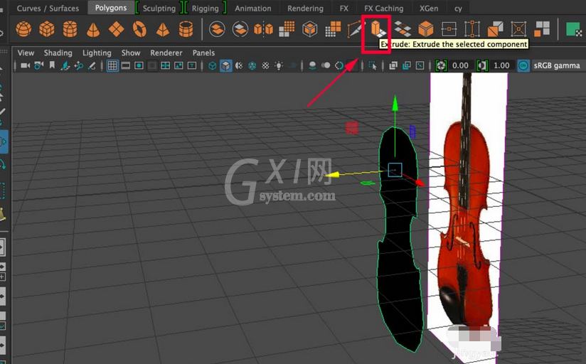 maya制作小提琴主体部分的操作教程截图