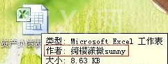 excel2016添加作者的简单步骤截图