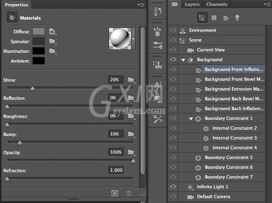 photoshop cs6制作立体3D字母的操作步骤截图