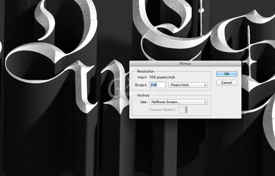 photoshop cs6制作立体3D字母的操作步骤截图