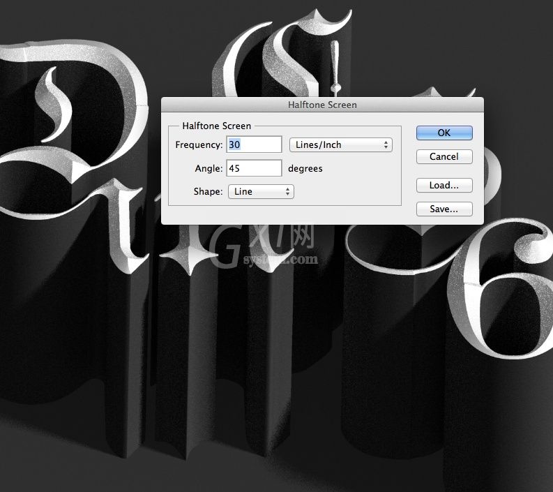 photoshop cs6制作立体3D字母的操作步骤截图