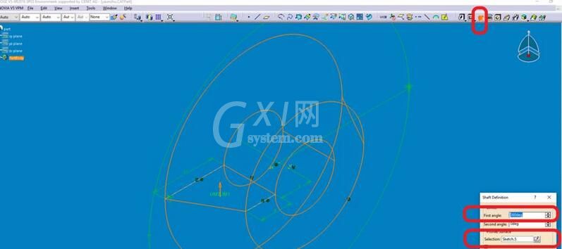 Catia创建一个旋转体零件模型的操作方法截图