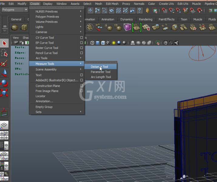 maya测量模型距离的详细操作教程截图