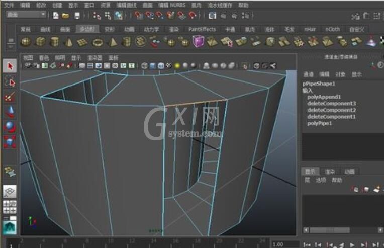 maya补上多边形缺失的面的简单操作步骤截图