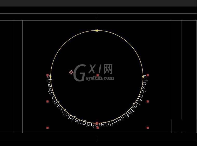 AE制作环形路径文字逐渐变小的效果的使用步骤截图