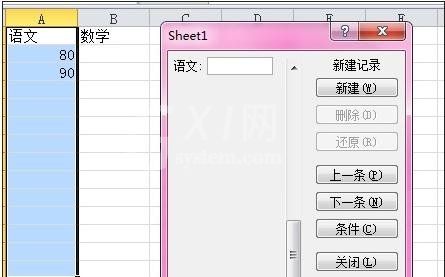 excel2010使用数据清单录入数据的图文操作截图