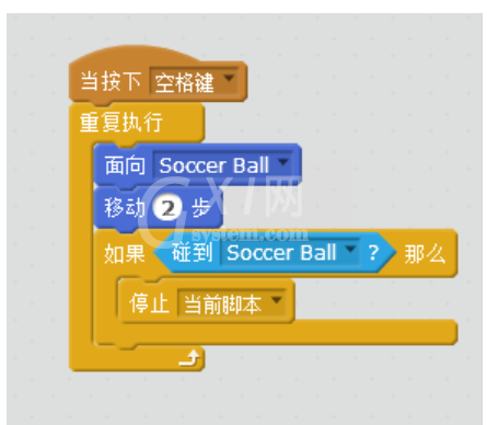 Scratch制作踢足球的相关操作截图