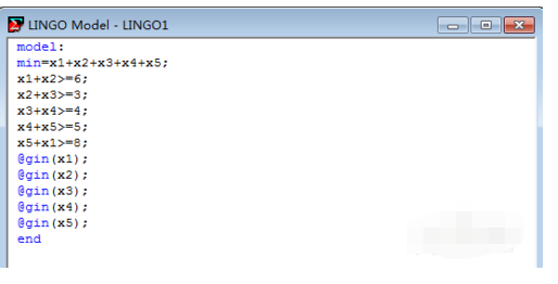 lingo求解整数规划的操作方法截图