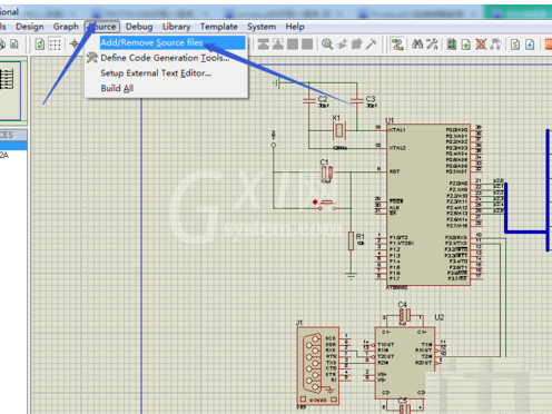 Proteus导入程序的操作方法截图