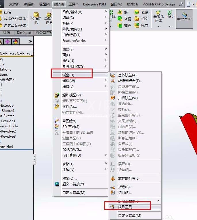 Solidworks绘制百叶窗模型的具体操作截图