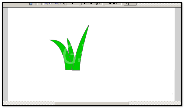 Flash绘制绿色小草的详细方法截图